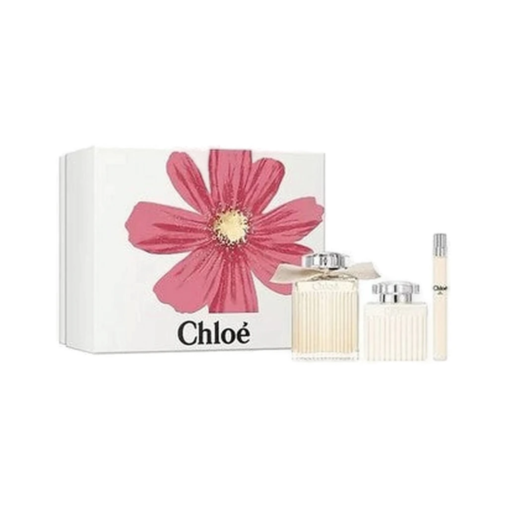 Chloe Eau De Parfum Spray 3.3 oz & Body Lotion 3.4 oz & Eau De Parfum Spray 0.33 oz