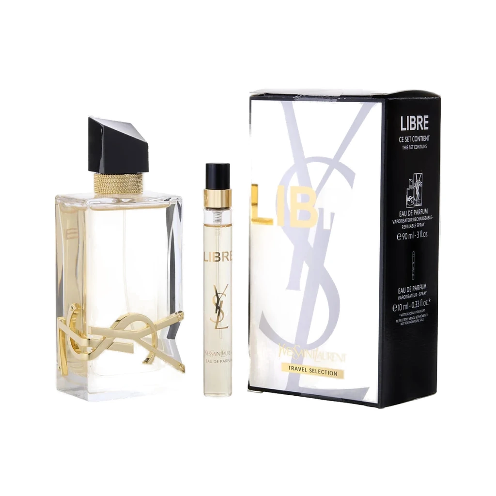 Libre Yves Saint Laurent women Eau De Parfum Refillable Spray 3 oz & Eau De Parfum Spray 0.33 oz Mini by Yves Saint Laurent