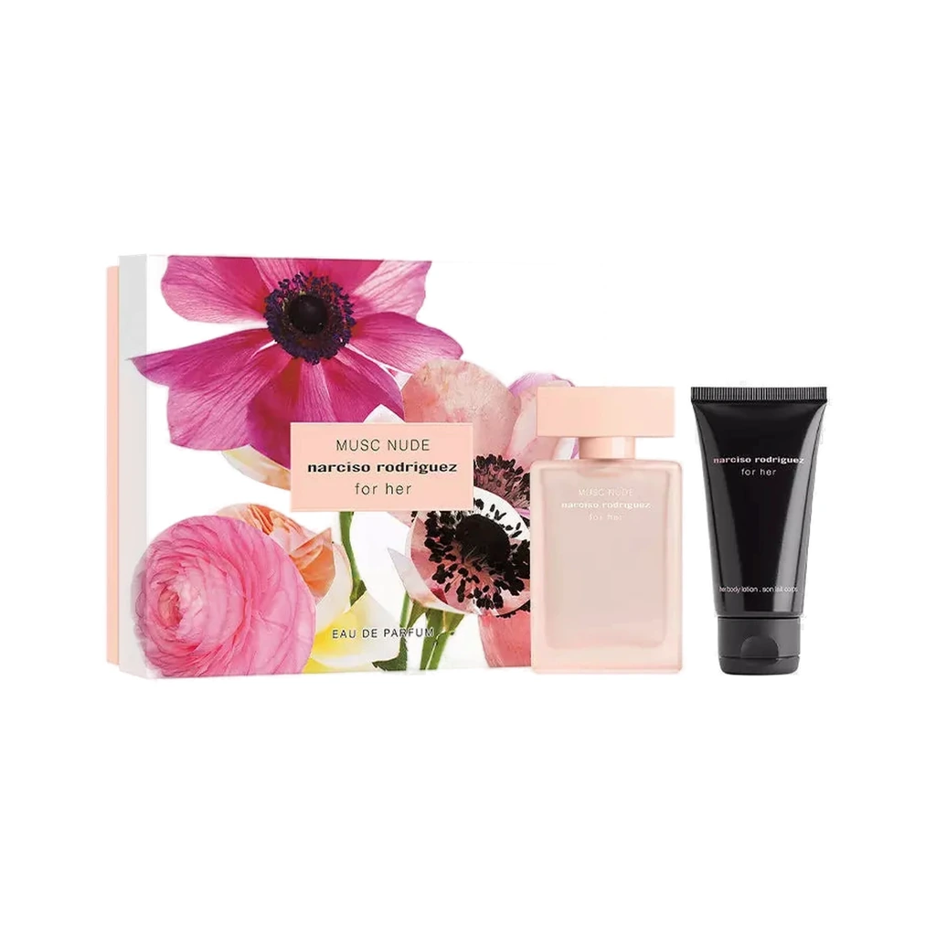 Narciso Rodriguez Musc Nude Set Eau De Parfum Spray 50 ml & Body Lotion 50 ml